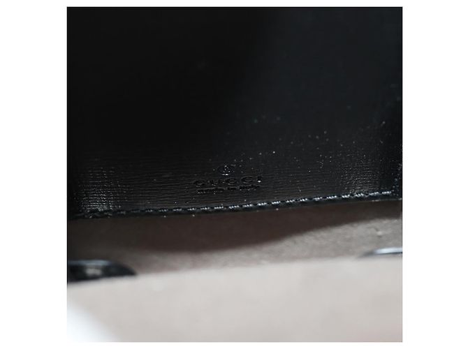 Borsa a tracolla GUCCI GG Supreme PVC Nero Argento 724351 Auth 183126M - vista 21