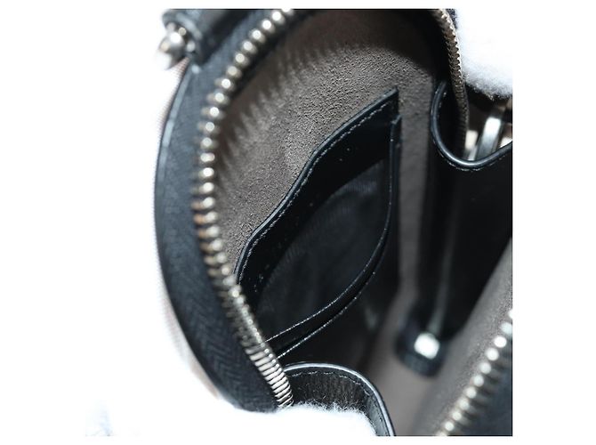 Borsa a tracolla GUCCI GG Supreme PVC Nero Argento 724351 Auth 183126M - vista 25