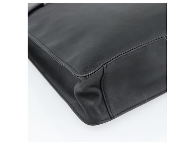 Borsa a Spalla Salvatore Ferragamo in Pelle Nera Argento Auth bs35581 Nero - vista 14