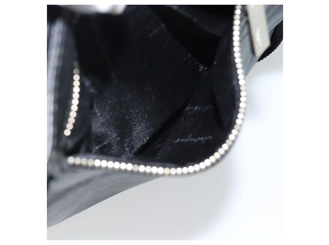 Borsa a Spalla Salvatore Ferragamo in Pelle Nera Argento Auth bs35581 Nero - vista 23