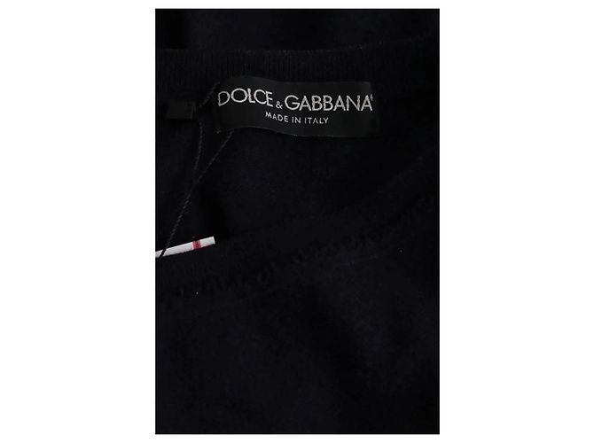 Dolce & Gabbana Pull bleu marine - vue 4