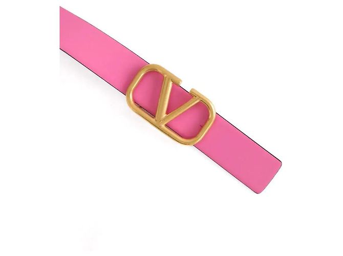 Valentino Cinto de couro rosa - vista 2