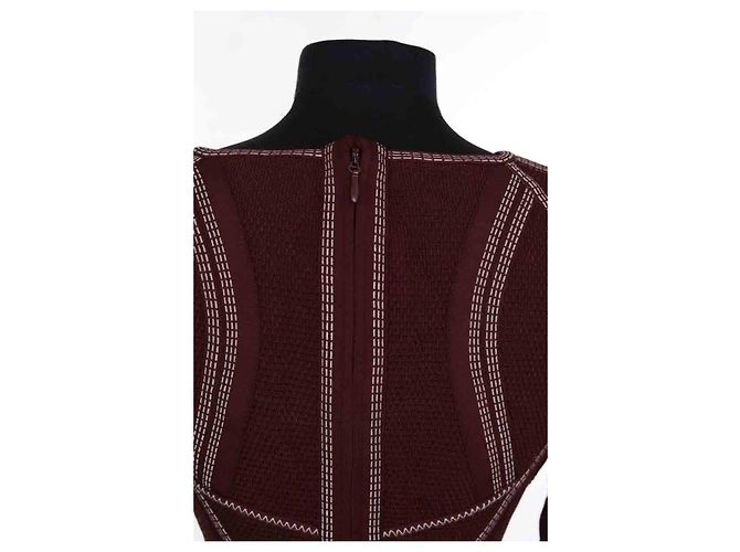 Herve Leger Bordeaux Kleid - Ansicht 4
