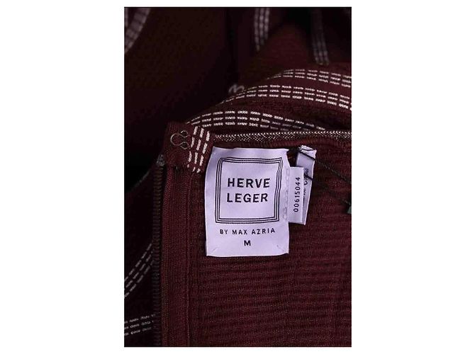 Herve Leger Bordeaux Kleid - Ansicht 5