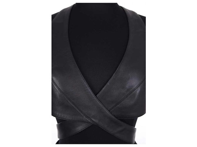 Alaïa Top sin mangas negro - vista 2