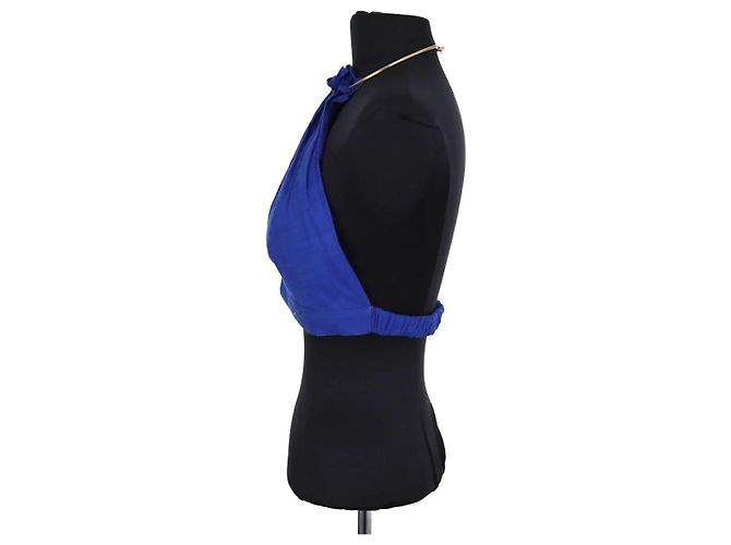 Cult Gaia Top sin mangas azul - vista 3