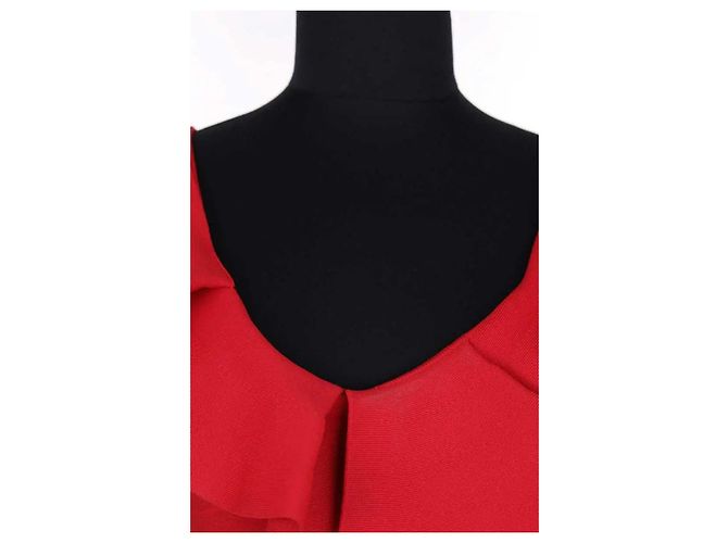 Alexander Mcqueen Top rojo sin mangas Roja - vista 2