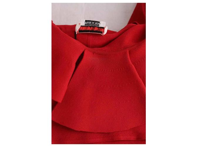 Alexander Mcqueen Top rojo sin mangas Roja - vista 5