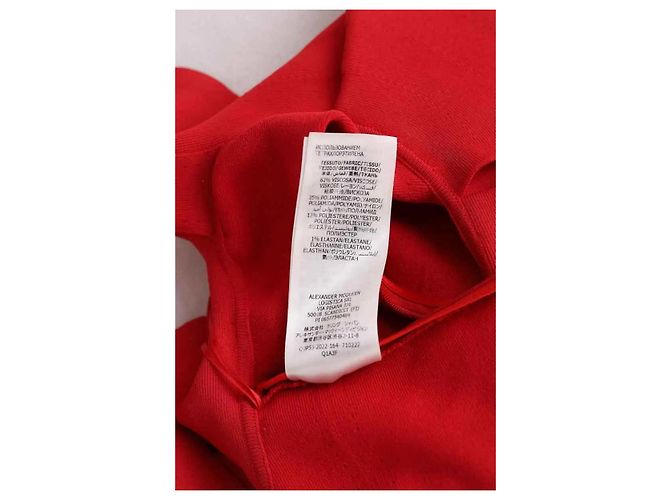 Alexander Mcqueen Top rojo sin mangas Roja - vista 7