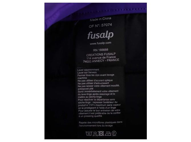 Fusalp Pantaloni da sci viola Porpora - vista 6