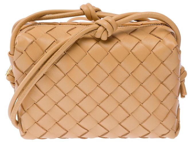 Borsa BOTTEGA VENETA Loop in Pelle Beige - 103640 - vista 3