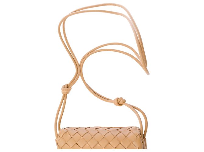 Borsa BOTTEGA VENETA Loop in Pelle Beige - 103640 - vista 9