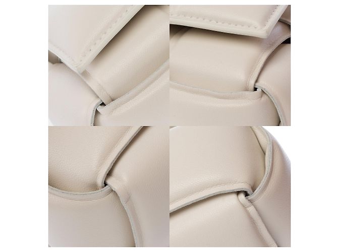 Borsa BOTTEGA VENETA Cassette in Pelle Bianca - 103639 Bianco - vista 11
