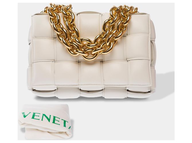 Borsa BOTTEGA VENETA Cassette in Pelle Bianca - 103639 Bianco - vista 2
