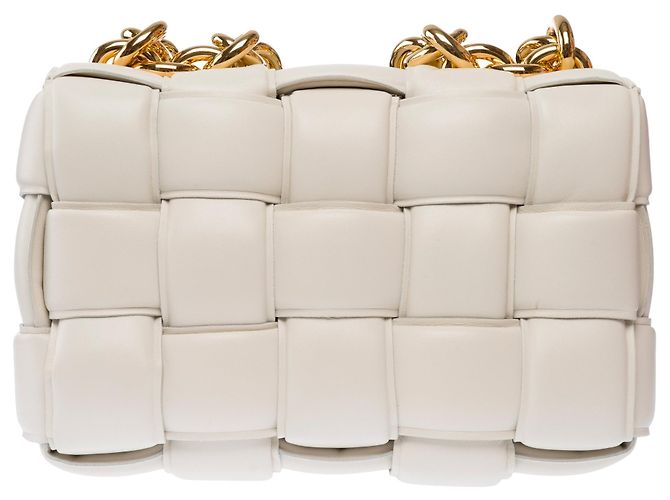 Borsa BOTTEGA VENETA Cassette in Pelle Bianca - 103639 Bianco - vista 4