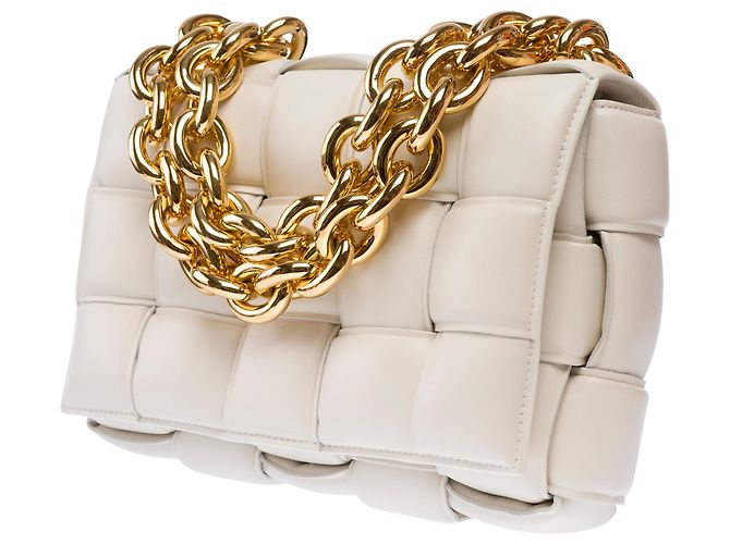 Borsa BOTTEGA VENETA Cassette in Pelle Bianca - 103639 Bianco - vista 5