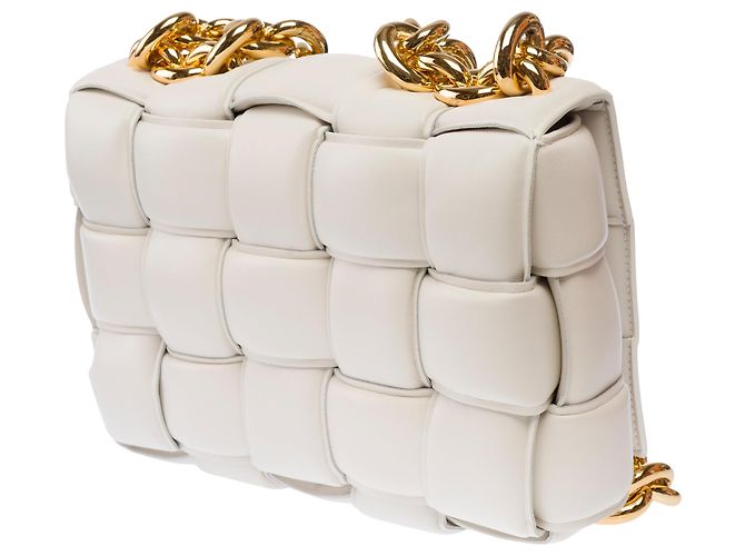 Borsa BOTTEGA VENETA Cassette in Pelle Bianca - 103639 Bianco - vista 6