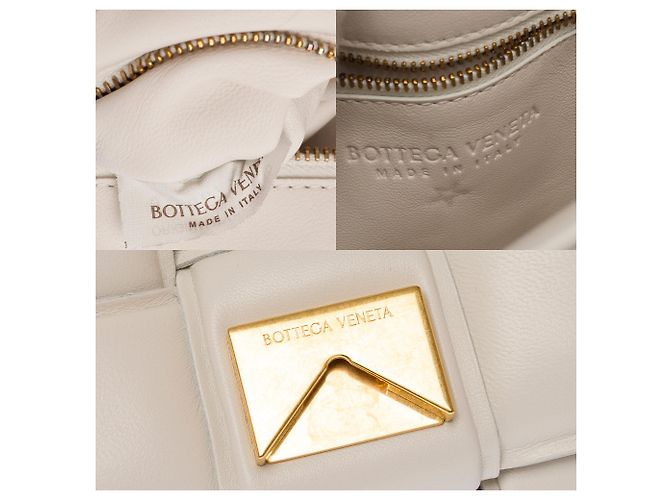 Borsa BOTTEGA VENETA Cassette in Pelle Bianca - 103639 Bianco - vista 7