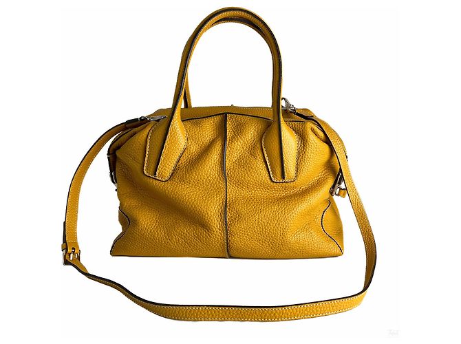 Tod's Borsa a tracolla in pelle D-Styling Giallo - vista 2