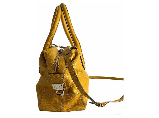 Tod's Borsa a tracolla in pelle D-Styling Giallo - vista 3