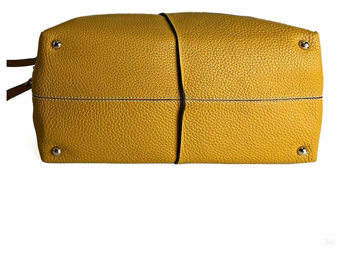 Tod's Borsa a tracolla in pelle D-Styling Giallo - vista 4