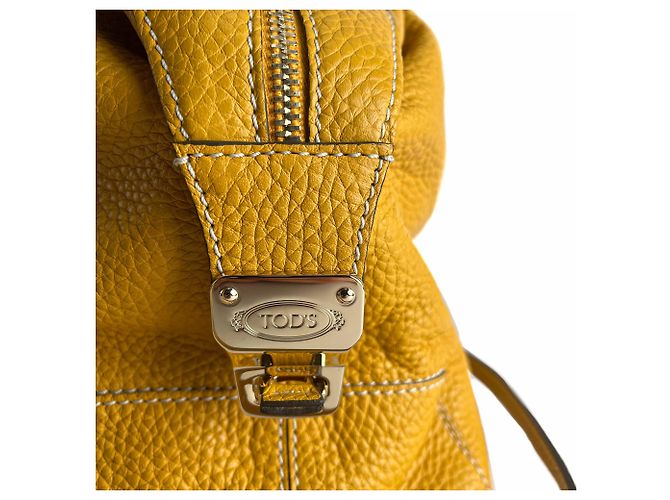Tod's Borsa a tracolla in pelle D-Styling Giallo - vista 5