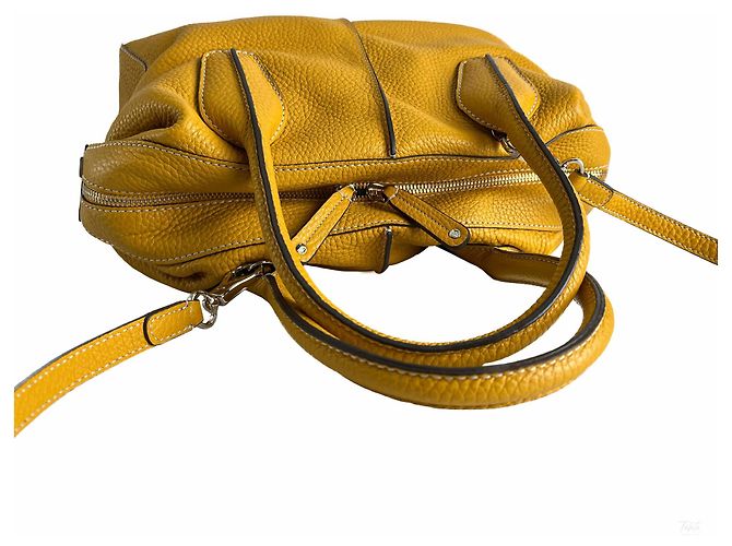 Tod's Borsa a tracolla in pelle D-Styling Giallo - vista 6