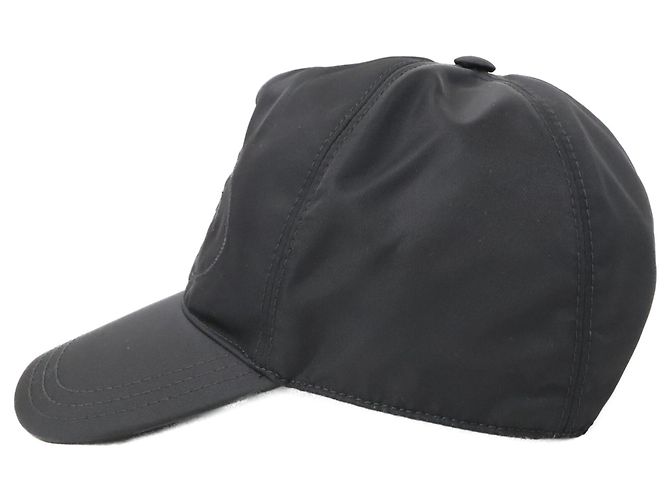 Cappellino in nylon nero Prada - vista 3