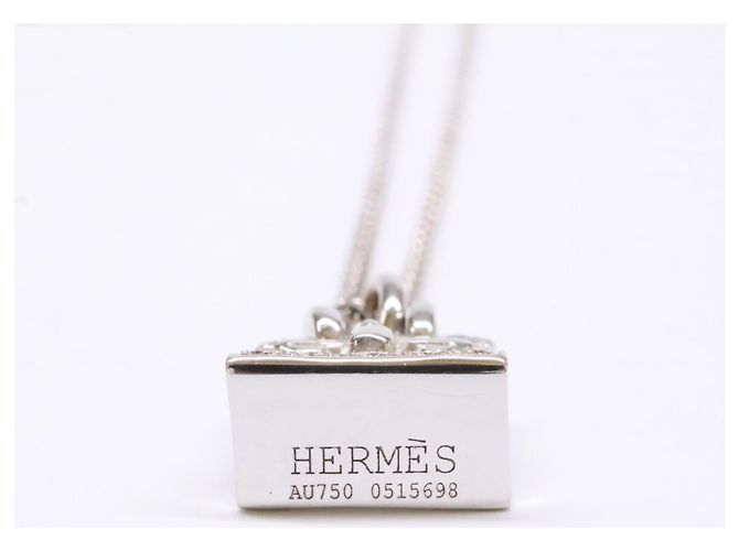 Hermès Collana HERMES 750WG Birkin Amulette Diamond - vista 4
