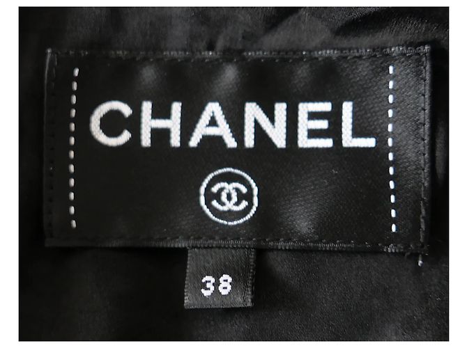 Abito corto in seta Chanel stampa leopardata e fiocco 22P Nero Bianco Stampa leopardo - vista 12