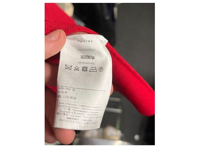 Enges Ecktes bedrucktes Kleid Red Valentino - Größe M Gebraucht - Ansicht 5