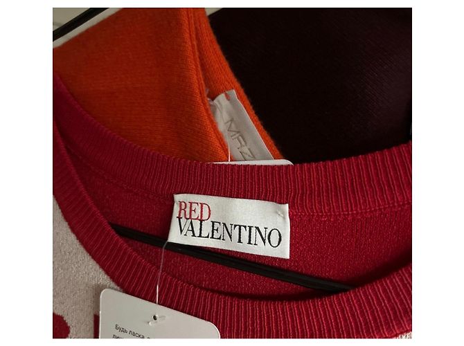 Enges Ecktes bedrucktes Kleid Red Valentino - Größe M Gebraucht - Ansicht 6