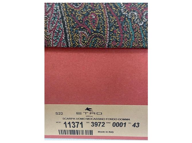 Etro Mocassini in pelle nera con frange e borchie Nero - vista 11