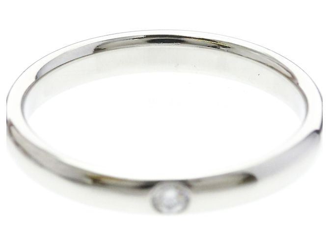 Harry Winston 1P Diamond Verlobungsring Silber - Ansicht 5