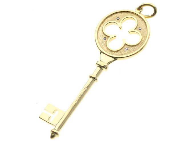 Tiffany & Co Pendente Tiffany Clover Key Top in oro giallo D'oro - vista 2