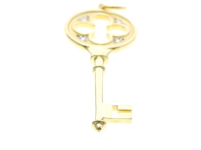 Tiffany & Co Pendente Tiffany Clover Key Top in oro giallo D'oro - vista 4