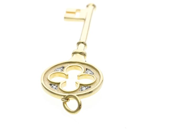 Tiffany & Co Pendente Tiffany Clover Key Top in oro giallo D'oro - vista 6