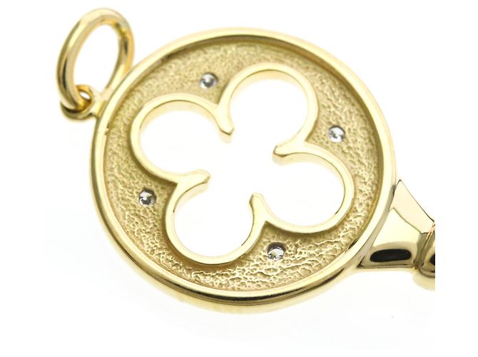 Tiffany & Co Pendente Tiffany Clover Key Top in oro giallo D'oro - vista 8