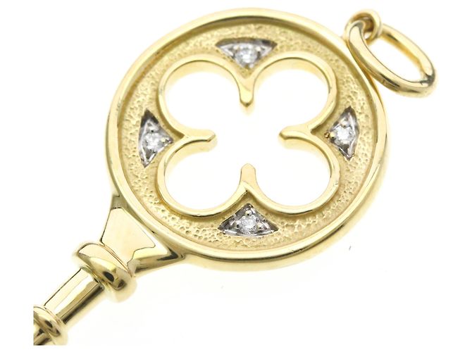 Tiffany & Co Pendente Tiffany Clover Key Top in oro giallo D'oro - vista 9