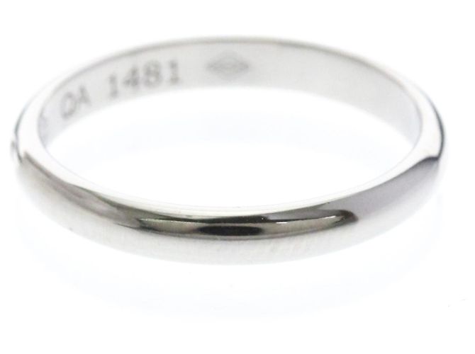 Cartier 1895 Ehering aus Platin mit Diamant Silber - Ansicht 2