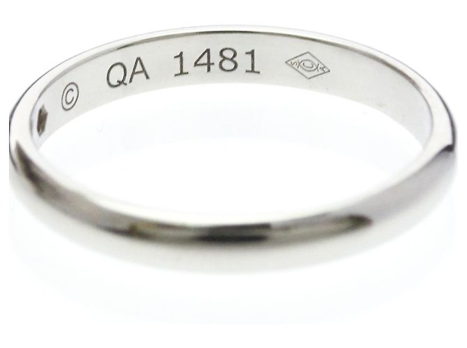 Cartier 1895 Ehering aus Platin mit Diamant Silber - Ansicht 6
