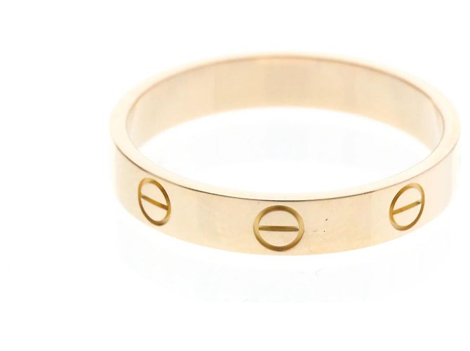 Anello Mini Love di Cartier in oro rosa D'oro - vista 3