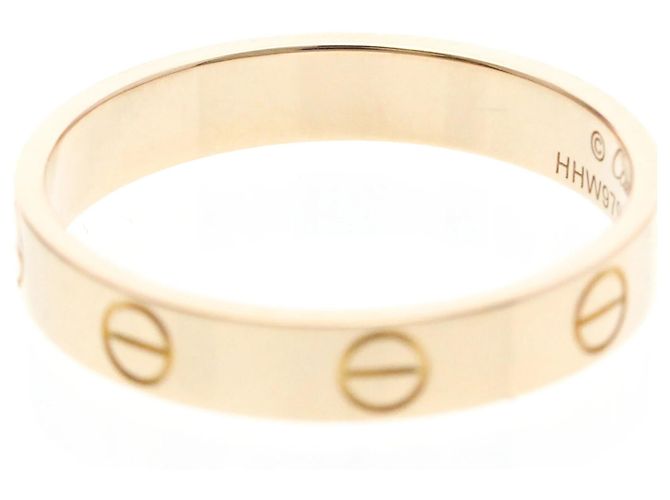 Anello Mini Love di Cartier in oro rosa D'oro - vista 6