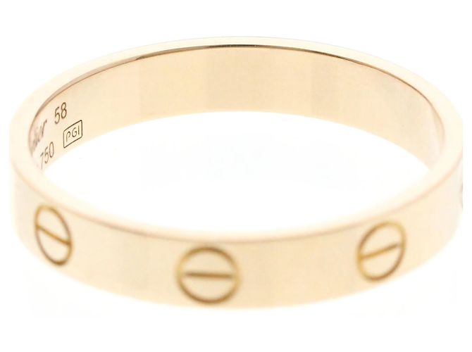 Anello Mini Love di Cartier in oro rosa D'oro - vista 8