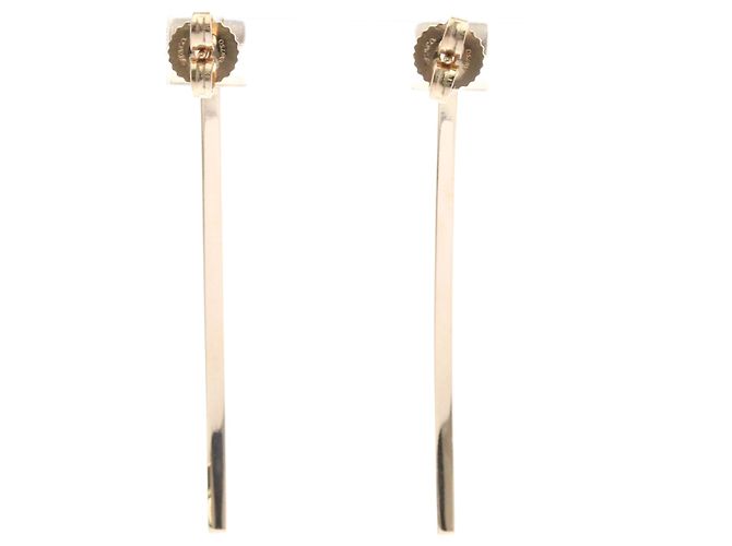 Tiffany & Co Orecchini pendenti Tiffany T Wire Bar in oro rosa D'oro - vista 2