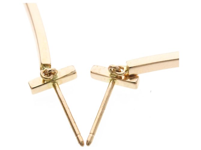 Tiffany & Co Orecchini pendenti Tiffany T Wire Bar in oro rosa D'oro - vista 7