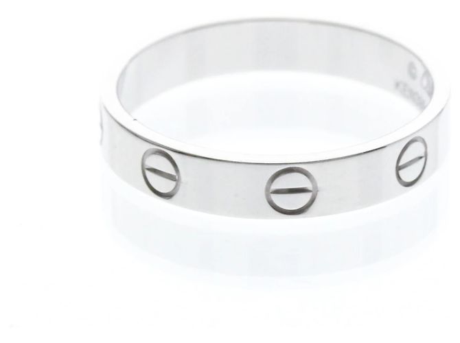 Cartier Mini Love Ring aus 18K Weißgold Silber - Ansicht 2