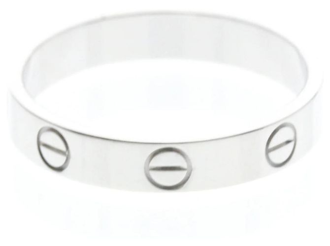 Cartier Mini Love Ring aus 18K Weißgold Silber - Ansicht 3