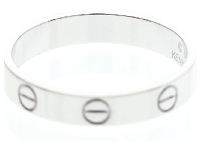 Cartier Mini Love Ring aus 18K Weißgold Silber - Ansicht 6