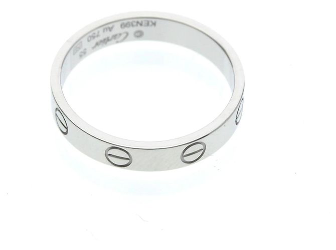 Cartier Mini Love Ring aus 18K Weißgold Silber - Ansicht 9